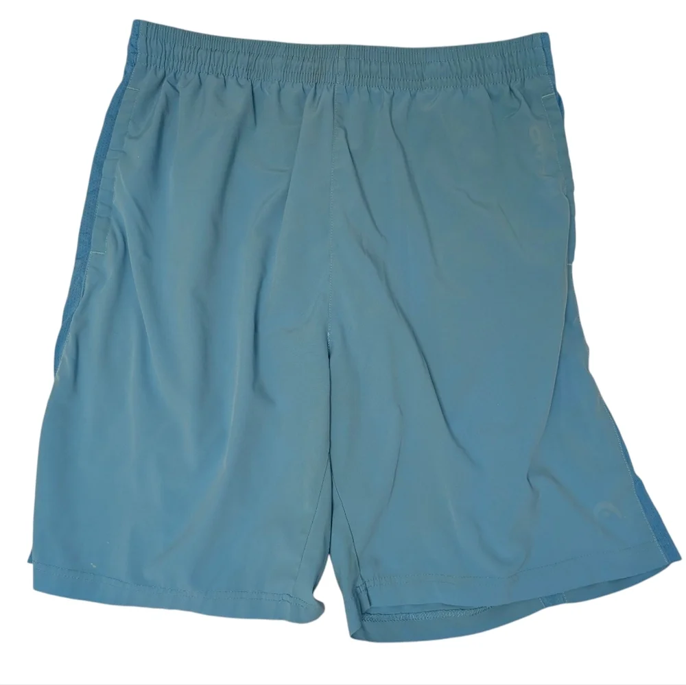 HEAD Sport Shorts 9-Inch Inseam Aqua Blue Green Large
